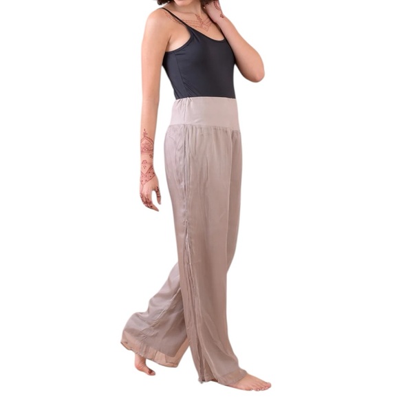 Pants - 75. Boho champagne pants